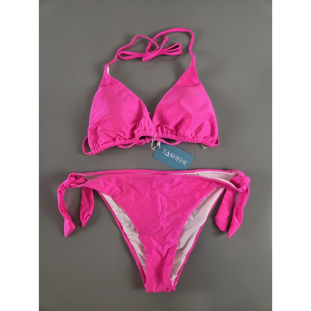 Triangle Bikini XL Neon Pink By Tashehe‎